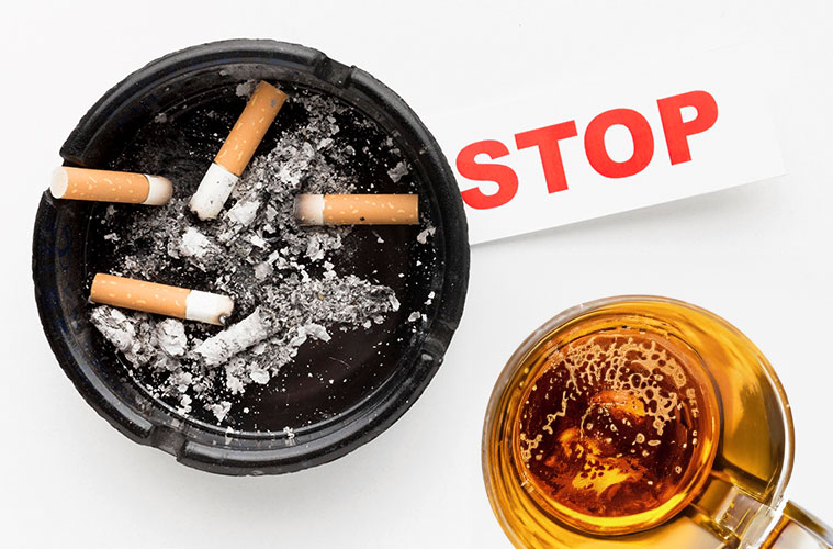 Between 30 and 50 years old: Quit Bad Habits